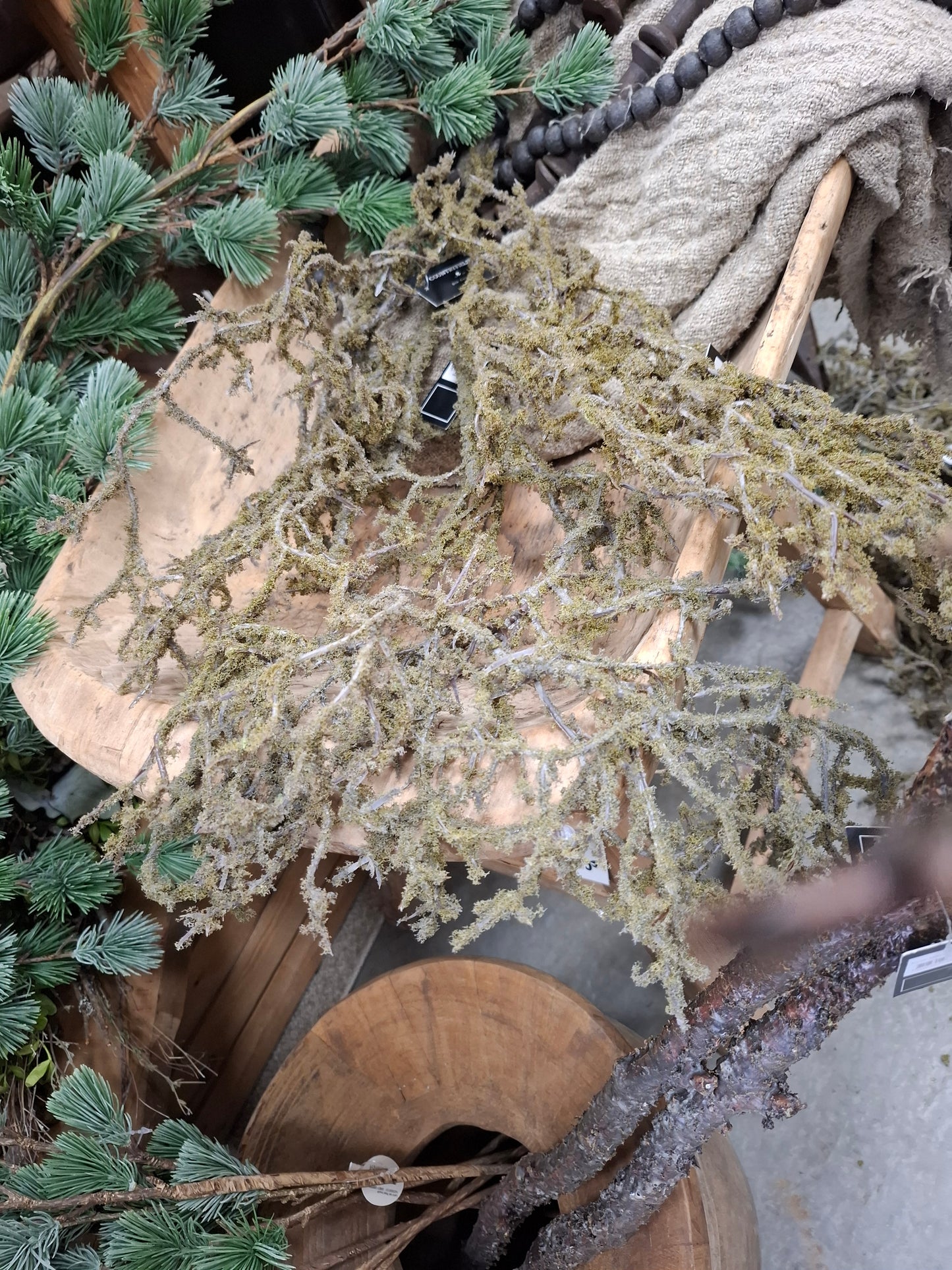 Kunst tak met mos maat s