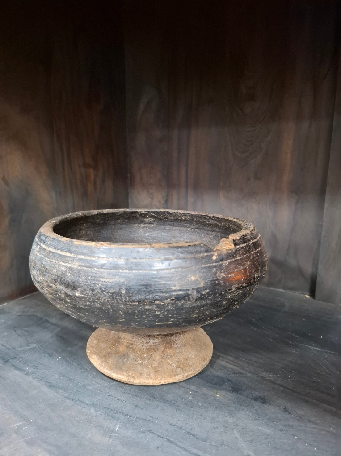 Authentiek houten bowl