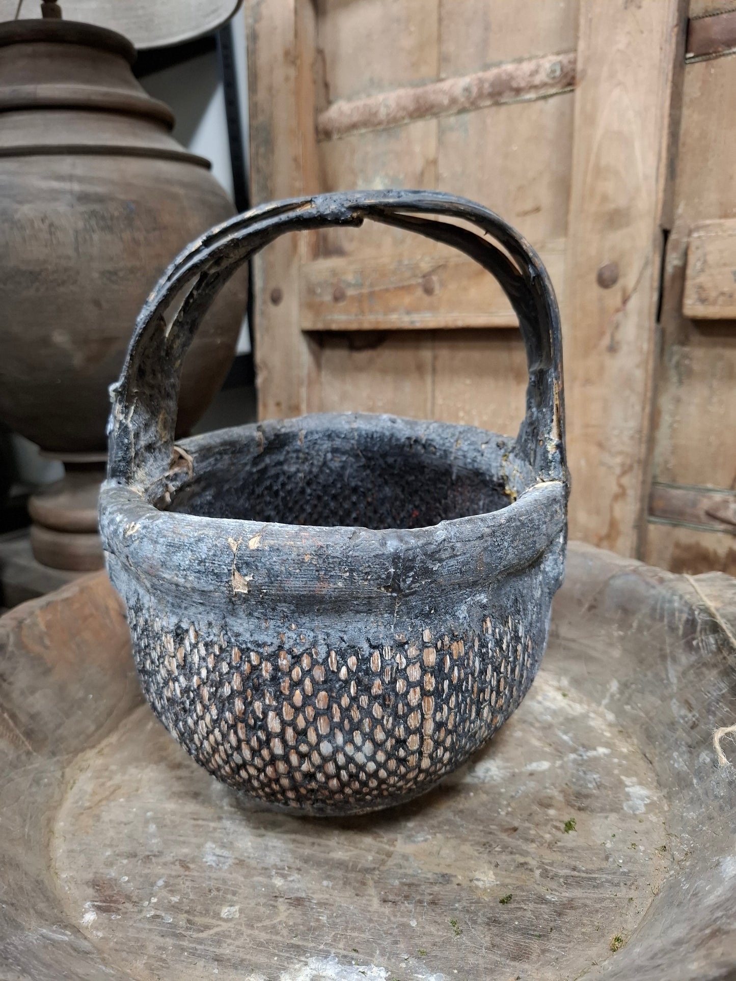 Oud Chinees pluk mandtje