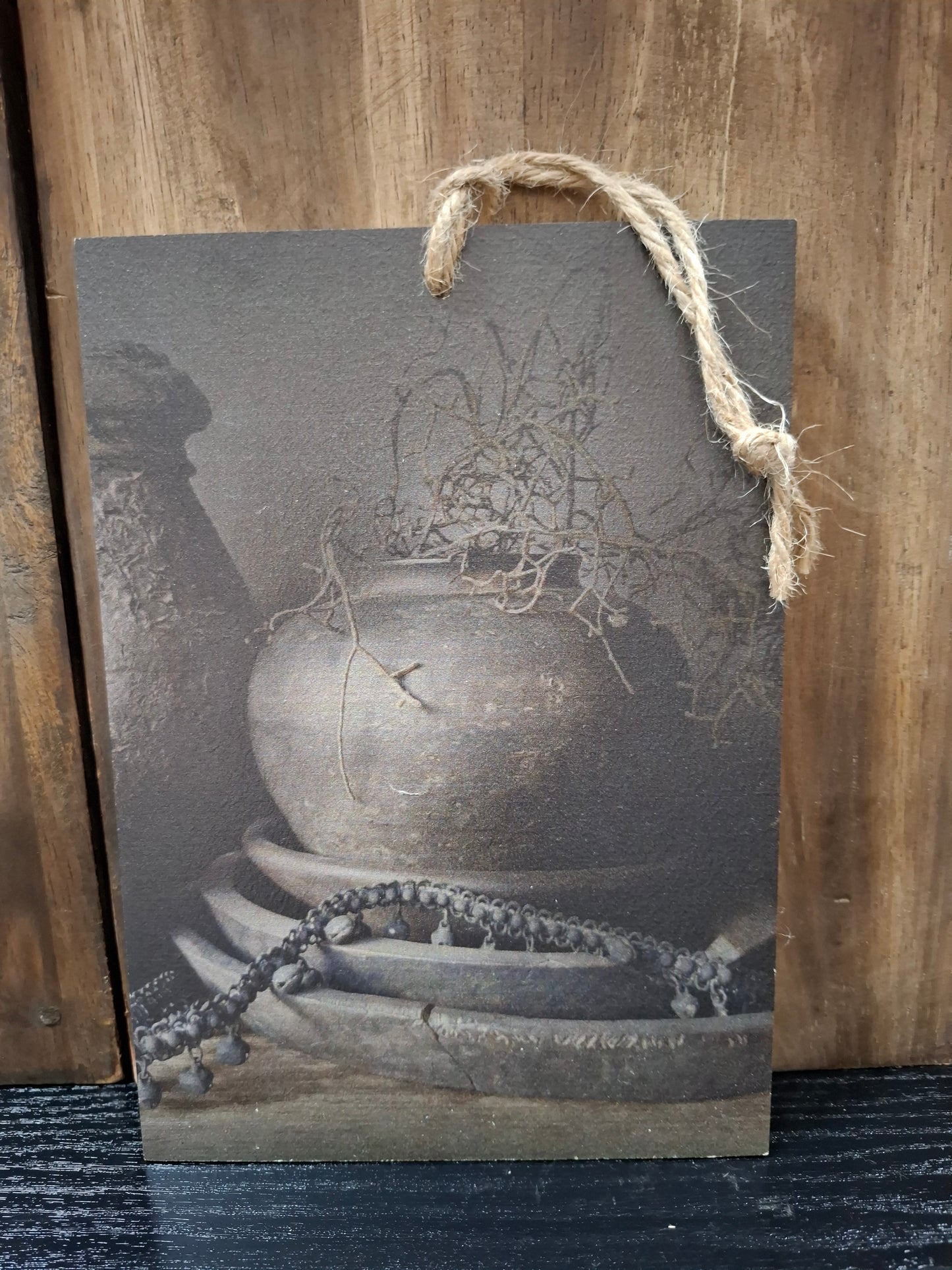 Deco bordje pot met takken