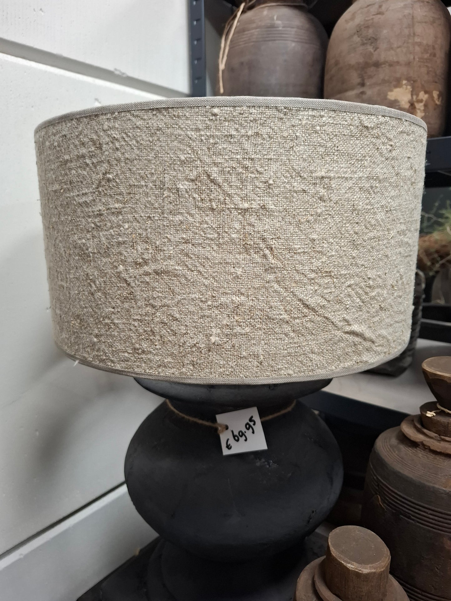 Lampen kap shabby linnen