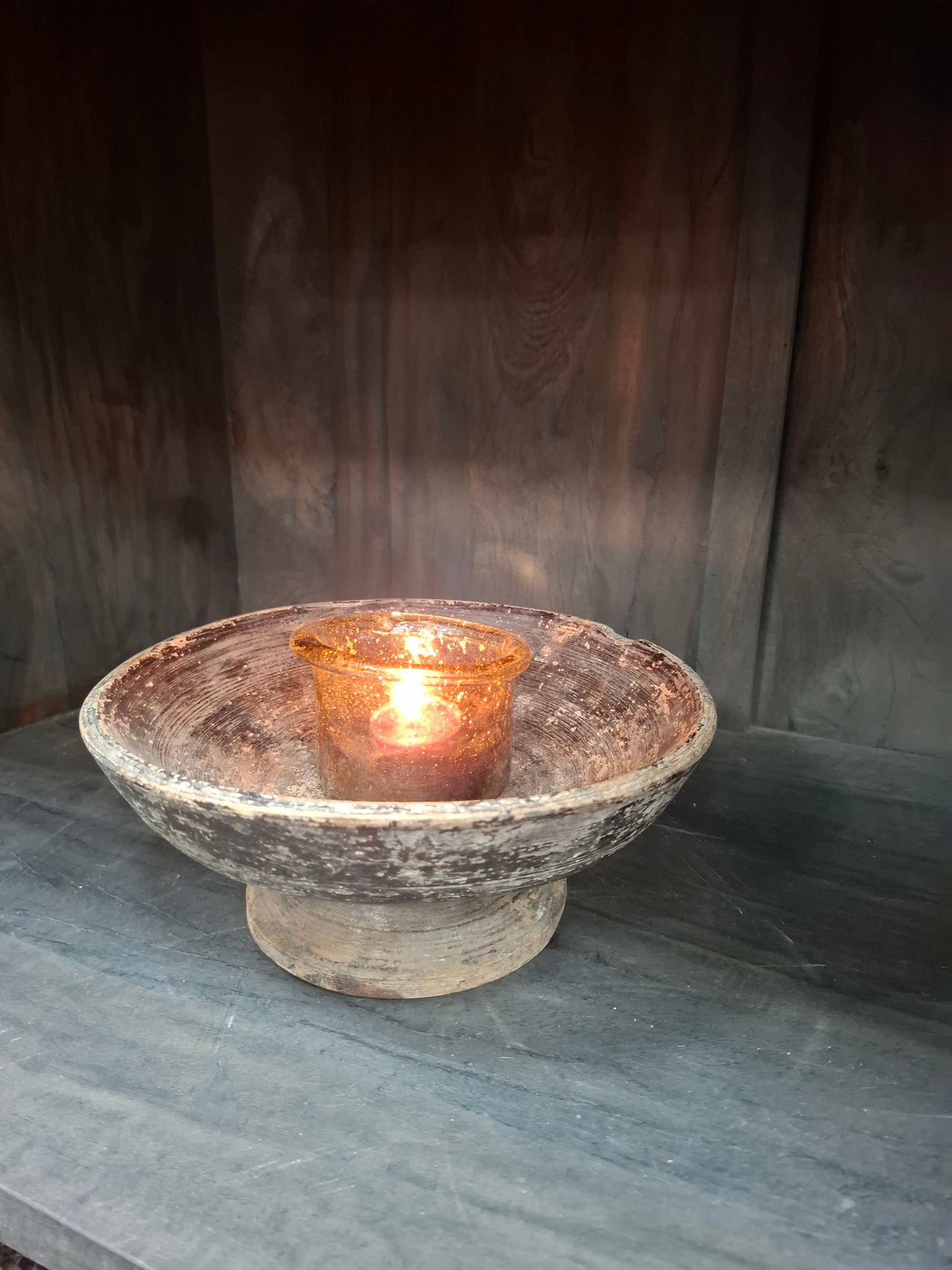 Authentiek houten bowl