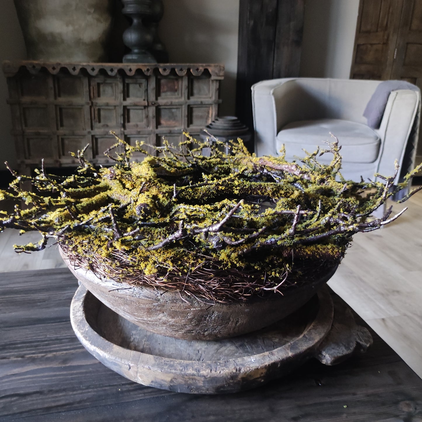 Kunst Takken krans mos