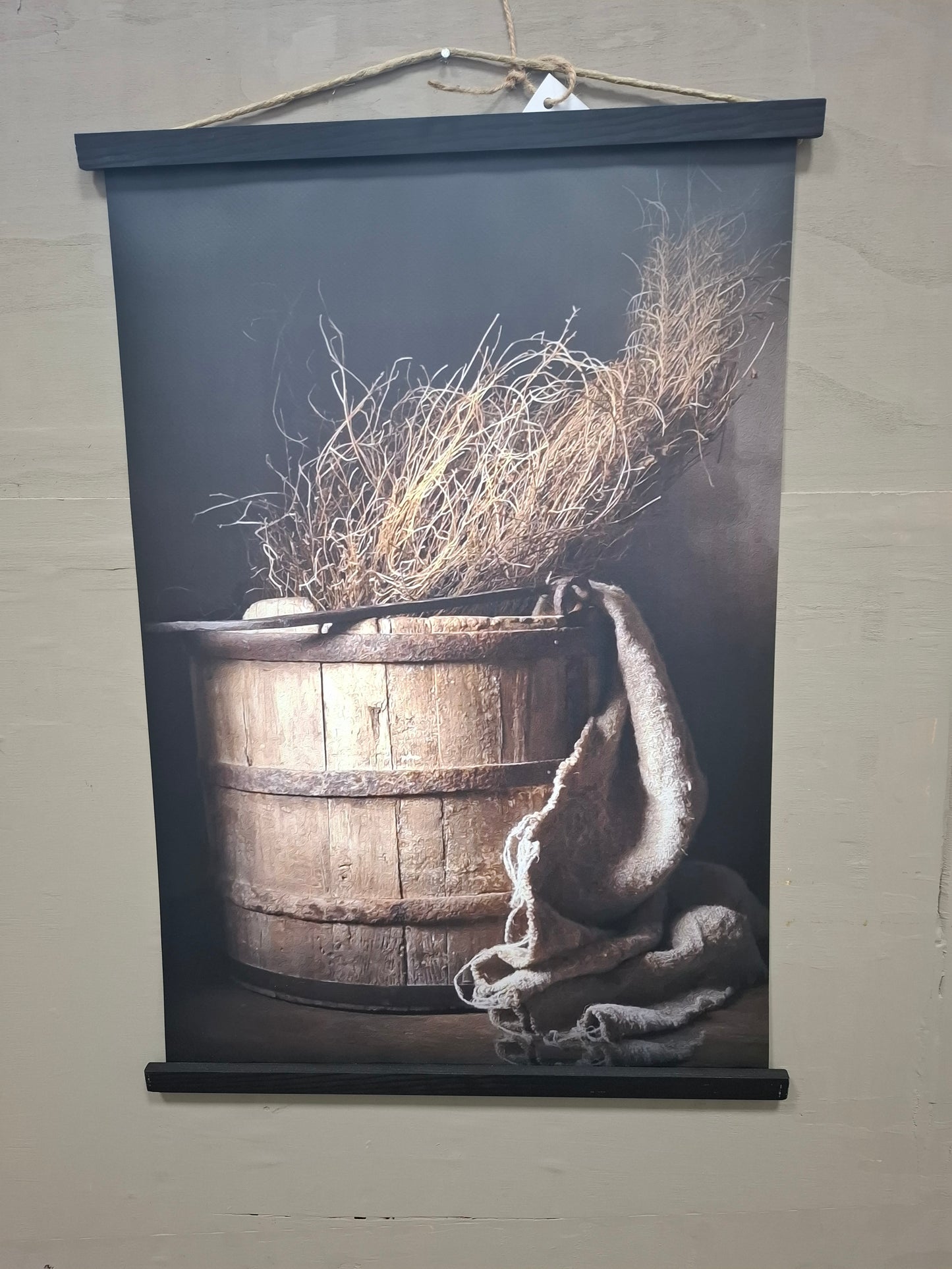 Tuin poster met latjes