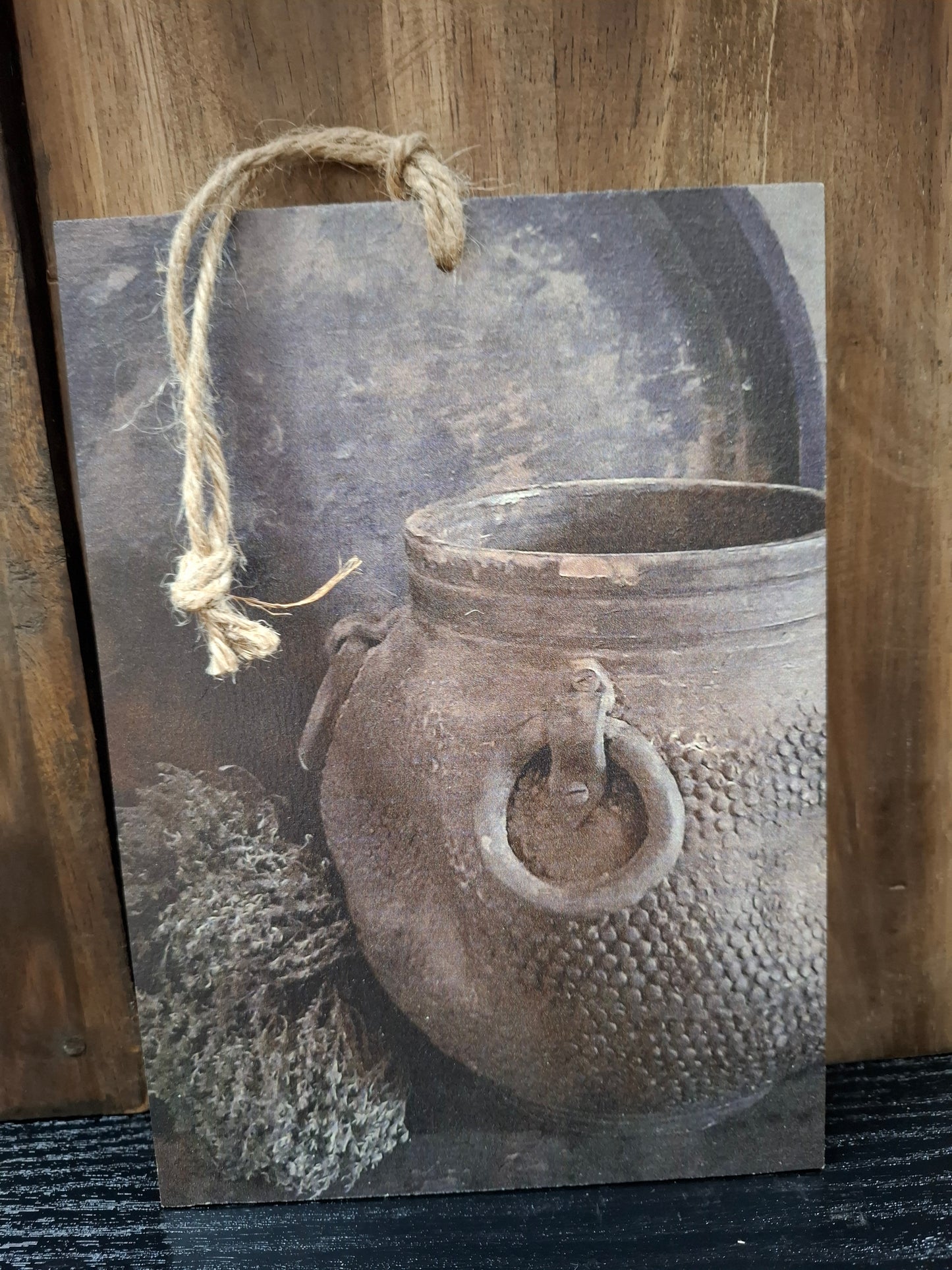 Deco bordje pot met ring