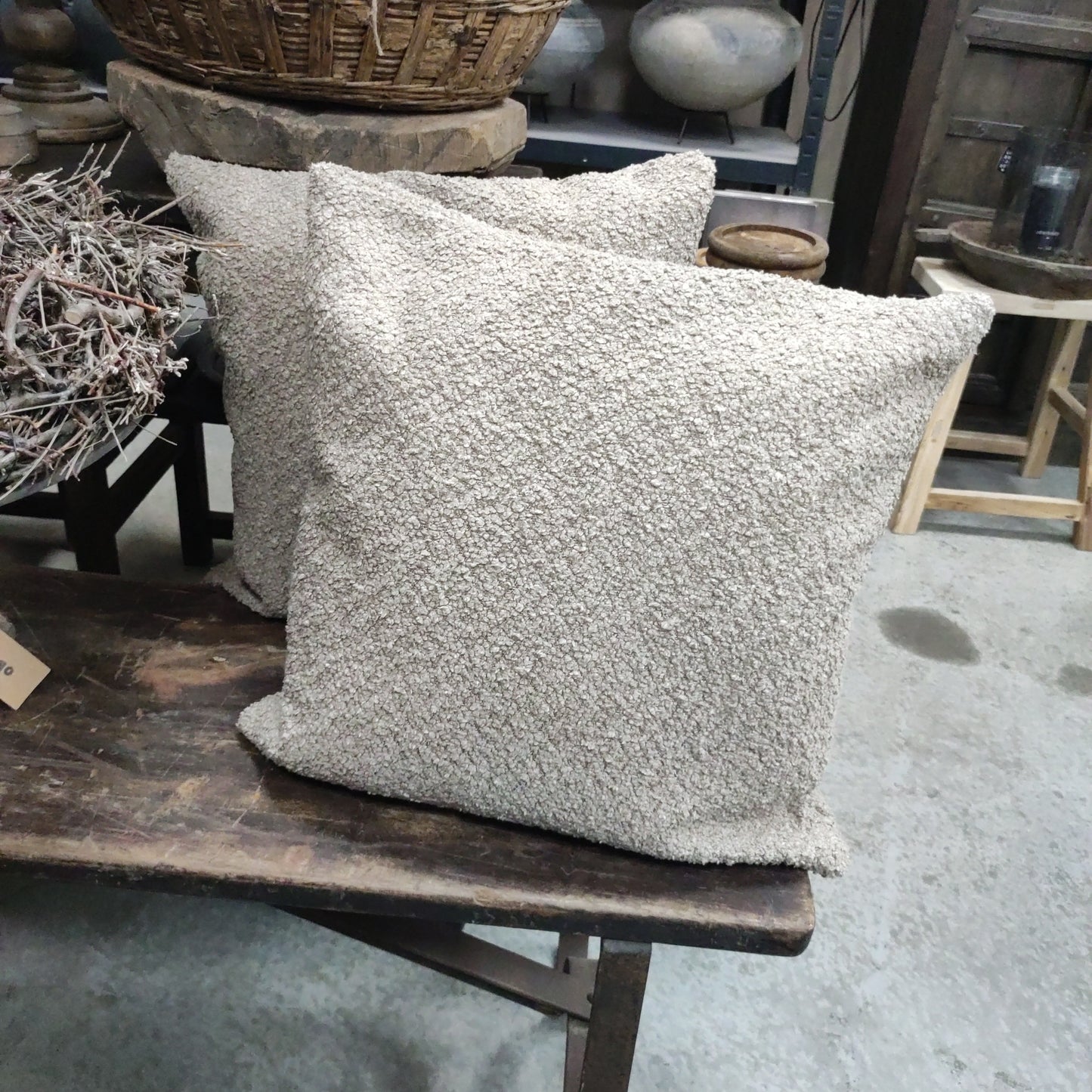Kussen taupe beige