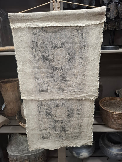 Wanddoek nomad shabby linnen