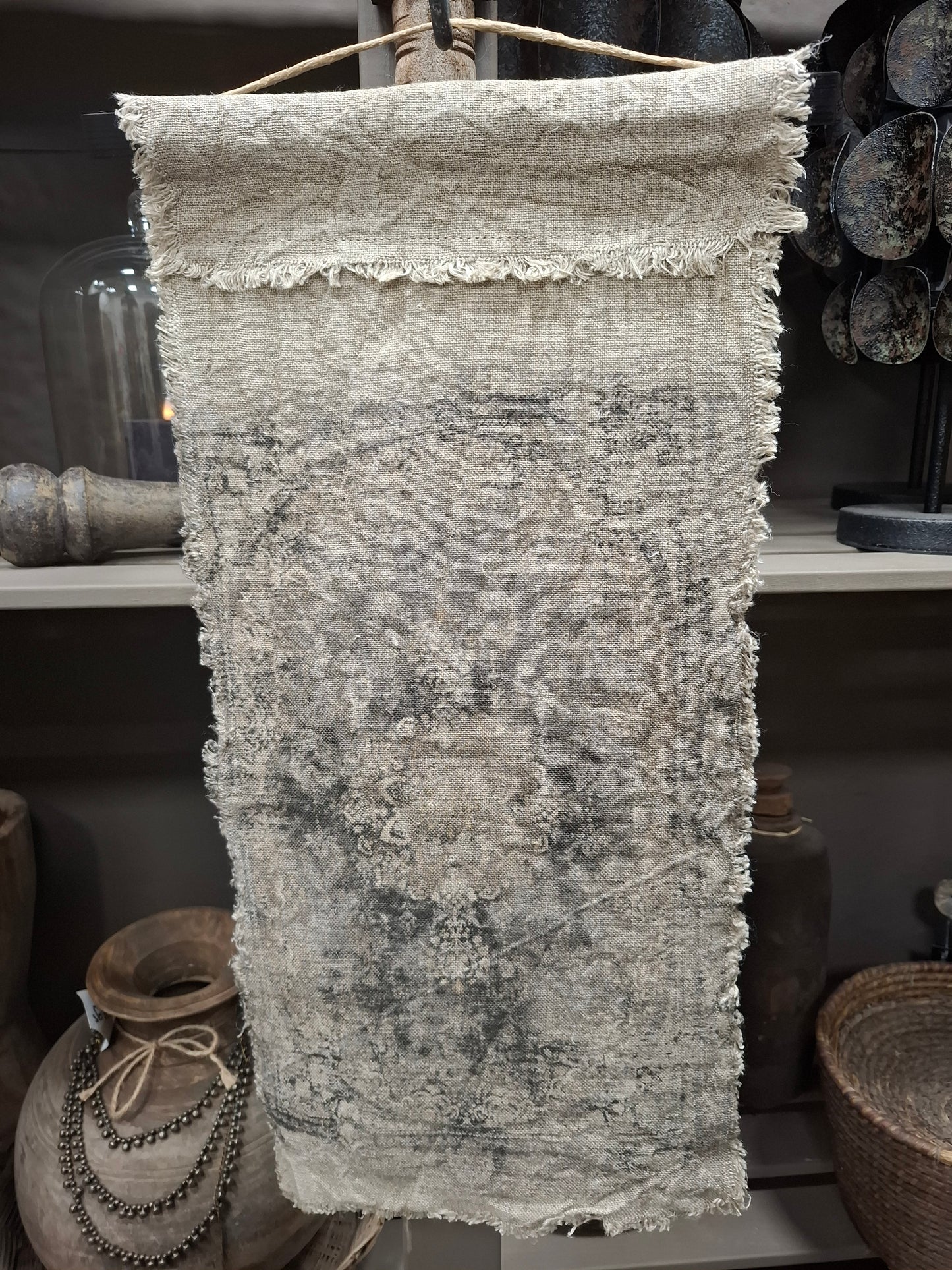 Wanddoek nomad shabby linnen