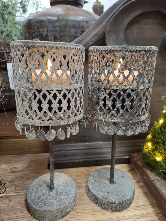 Metalen kandelaar maat l