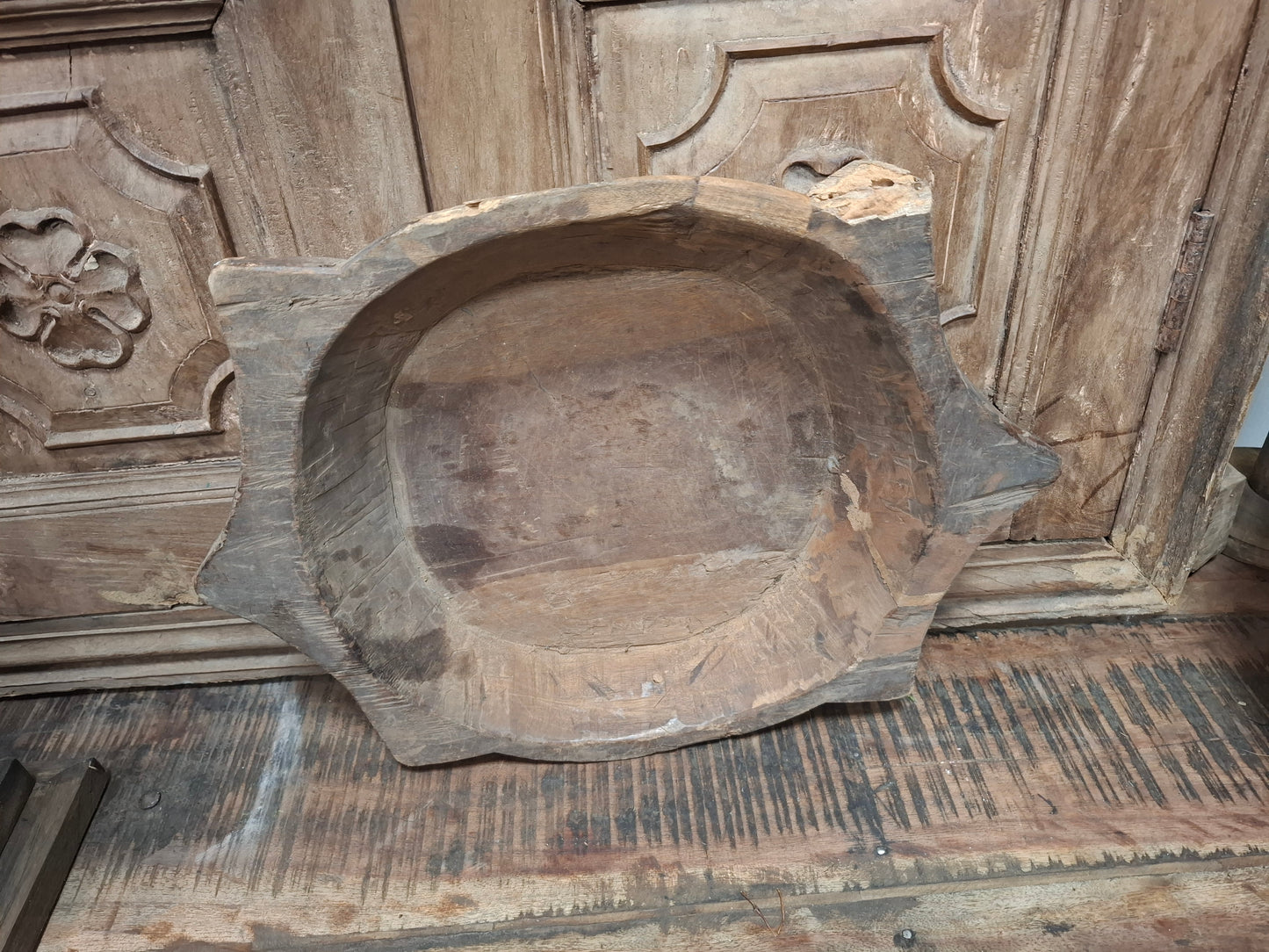 Indiaanse houten schaal