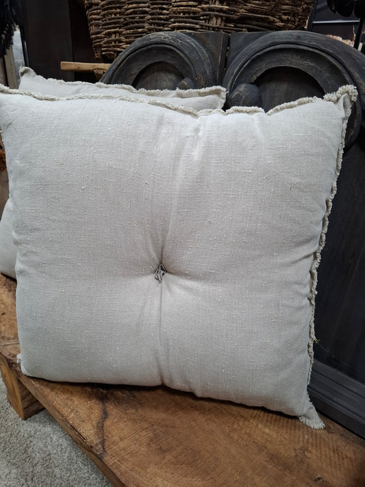 Sier kussen fijn linnen